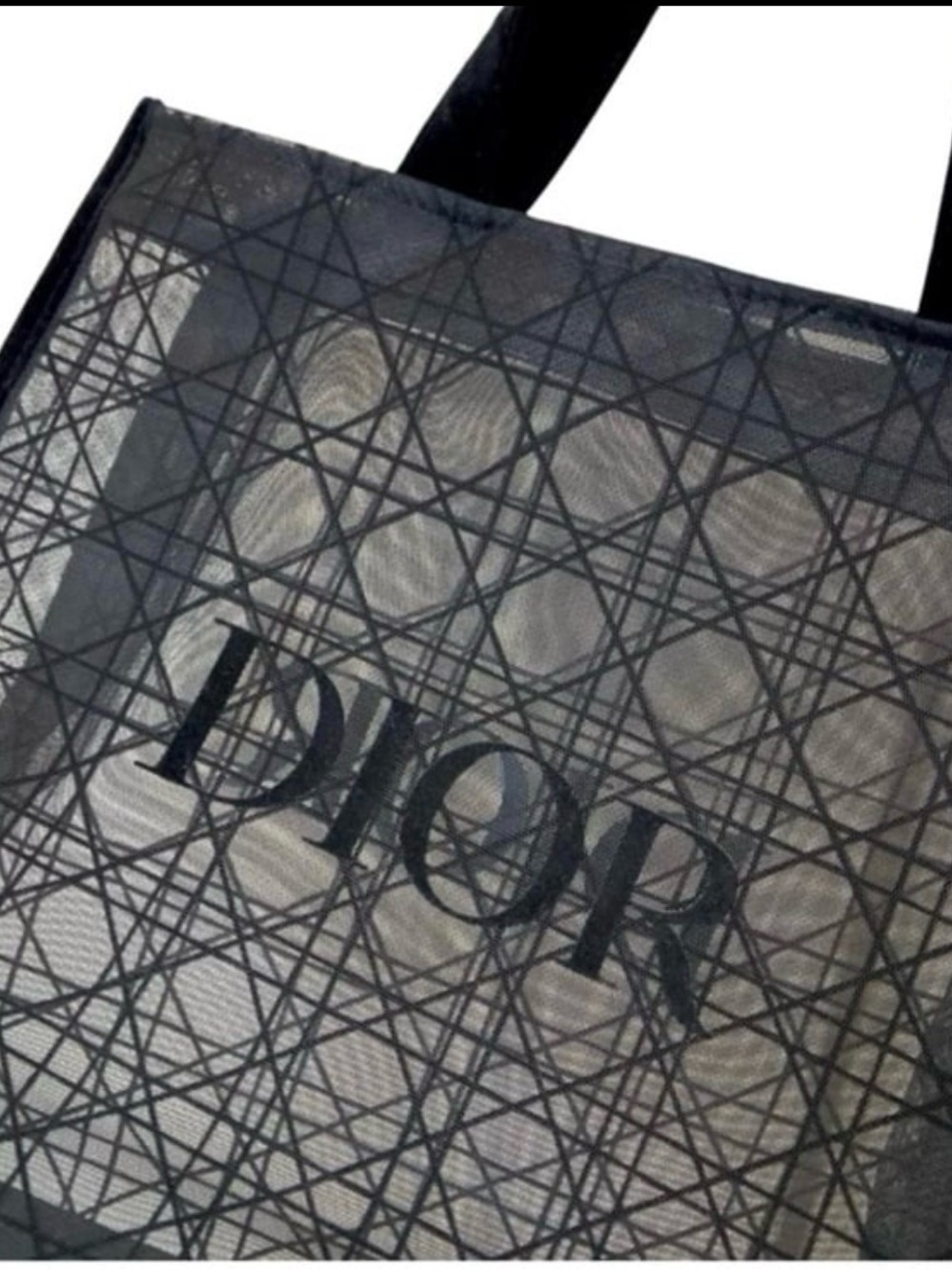 GWP - Dior Beaute Black Mesh Logo Tote